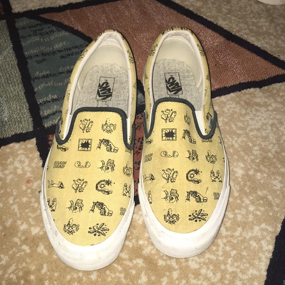 vans brain dead slip on